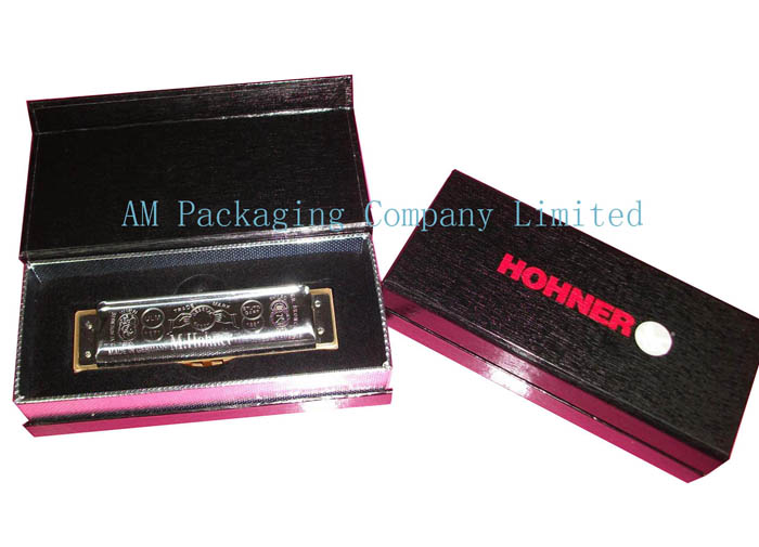 harmonica packaging paper box with vac insert
