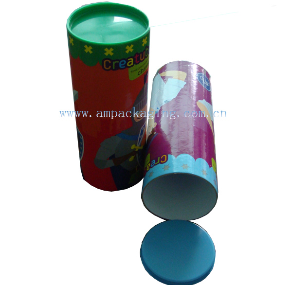 tube box wtih plastic lid