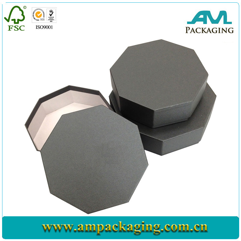 octagon shape gift paper box,rigid box