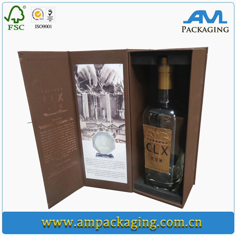 wine packaging box with magnetic closure